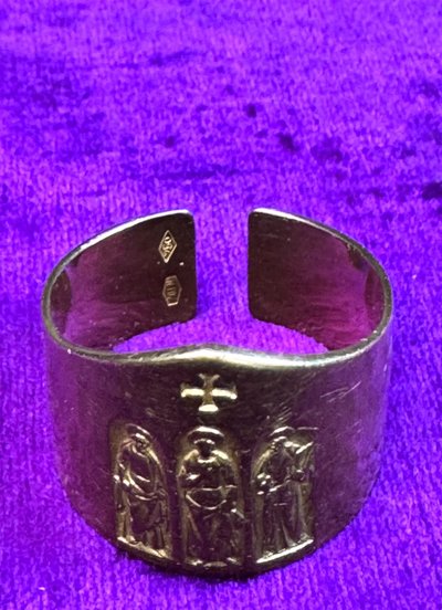 Episcopal ring, also known as the conciliar ring, in gold - 1965