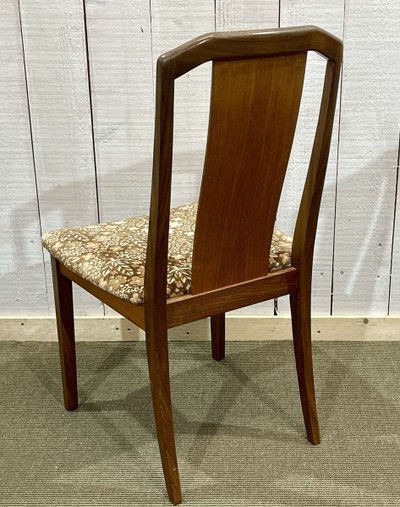 Set of 6 GPlan teak chairs from the 1970s