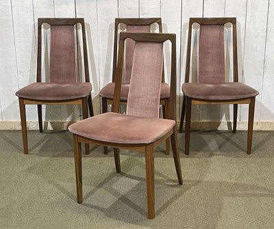 Set of 4 GPlan teak chairs from the 1980s