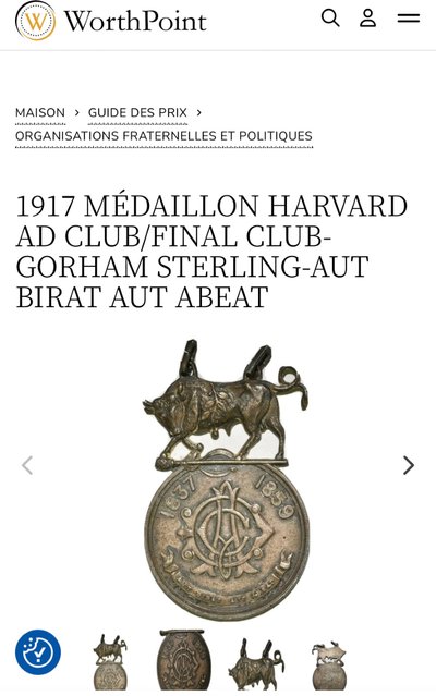 Selten. Harvard-Fellowship-Medaille