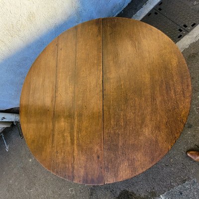 Klapptisch, 160 cm Durchmesser, Eiche, 17. Jahrhundert