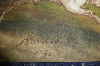 Orientalisches Aquarell Signiert Barrias