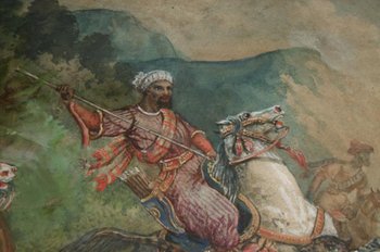 Orientalisches Aquarell Signiert Barrias