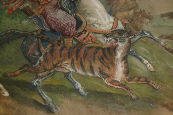 Orientalisches Aquarell Signiert Barrias