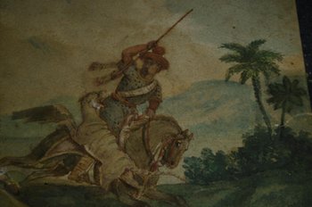 Orientalisches Aquarell Signiert Barrias