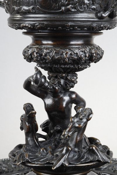 Renaissance bronze bowl Antonio Pandiani Milano