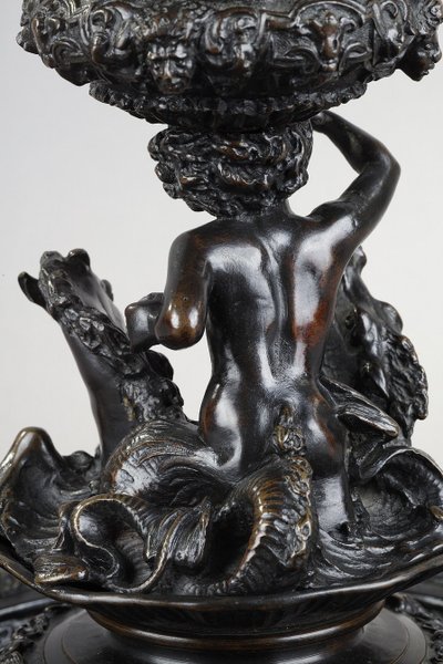 Renaissance bronze bowl Antonio Pandiani Milano