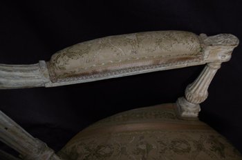 Paar Fauteuils Epoche Louis XVI