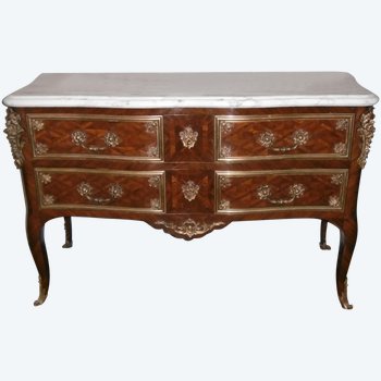 Grande Commode XIXème De Style Régence