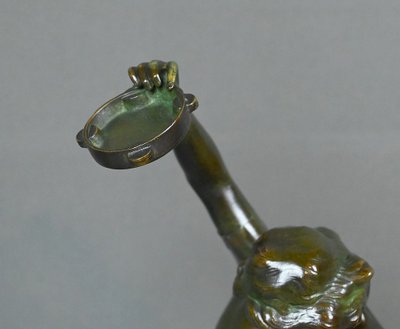 Bronze "The Dancer with the Tambourine" signed C. Binder – Early 20th century