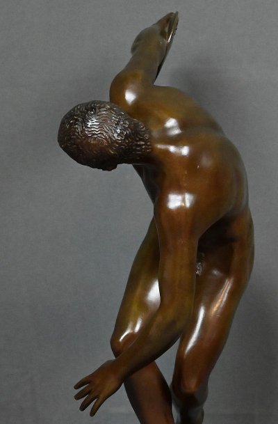 Scultura in bronzo "Il discobolo" da Mirone – Inizio XX secolo
