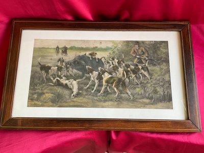 Aquarelle  < Sc> Albert WILLMS XIXe 
