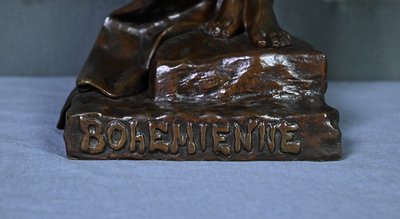 Bronze « Bohémienne » signé E. Villanis – Fin XIXe