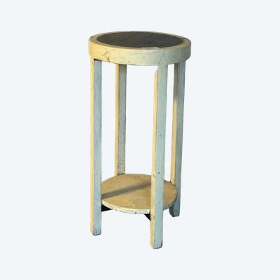 Sellette ronde, peinte.