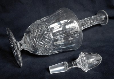 Large Saint Louis crystal wine decanter, Tommy model - 36cm