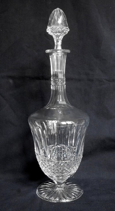 Large Saint Louis crystal wine decanter, Tommy model - 36cm