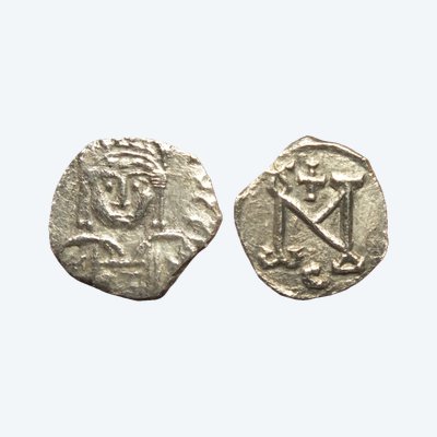 100 Silber-Nummia von Karthago — Justin II — Echtheitszertifikat