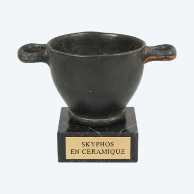 Skyphos à vernis noir – Certificat d’authenticité