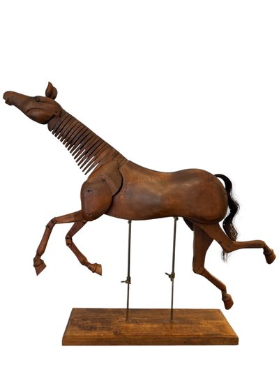 Artist horse - articulated - oak - France - XX ème