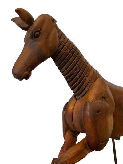 Artist horse - articulated - oak - France - XX ème