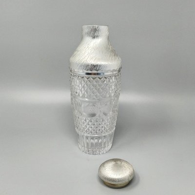 1960er Jahre Wunderschöner Cocktail-Shaker aus geschliffenem Kristall von Arir. Hergestellt in Italien.