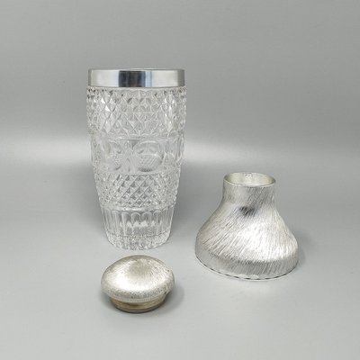 1960er Jahre Wunderschöner Cocktail-Shaker aus geschliffenem Kristall von Arir. Hergestellt in Italien.