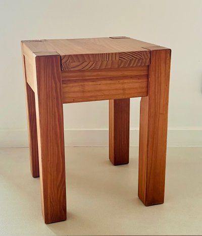 Paar brasilianische Hocker aus exotischem Holz