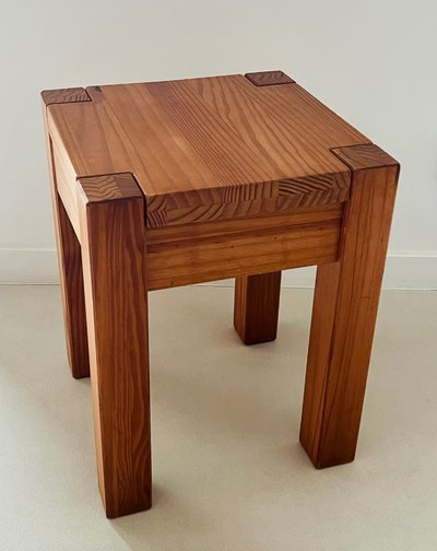Paar brasilianische Hocker aus exotischem Holz
