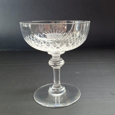 Set of eleven crystal goblets _ Count's Crown _ 19th century