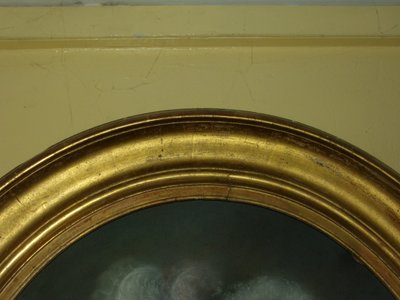 L'élégante au grand  Chapeau, pastel époque fin 18ème.