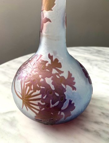 Gallé Art Nouveau Vase Aux Sureaux