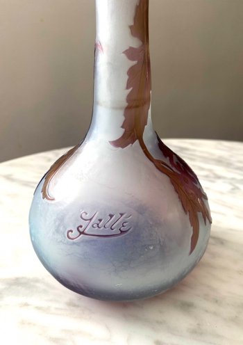 Gallé Art Nouveau Vase Aux Sureaux