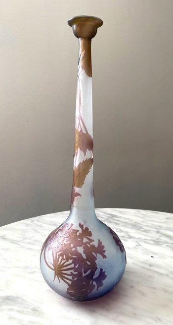 Gallé Art Nouveau Vase Aux Sureaux