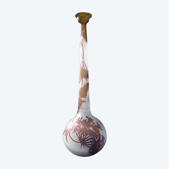 Gallé Art Nouveau Vase Aux Sureaux