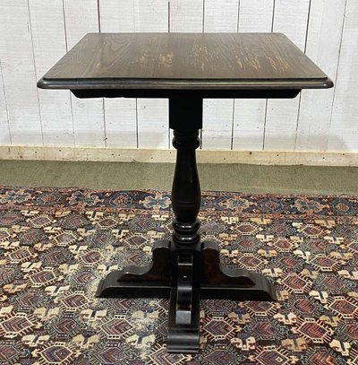 English elm bistro table from the 1970s