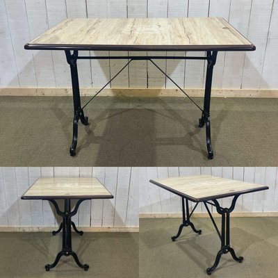 Modern bistro table - cast-iron base