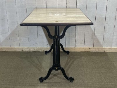 Modern bistro table - cast-iron base