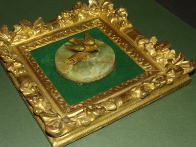  Colombe, Bronze Dans  Cadre époque 17ème, Louis XIV.