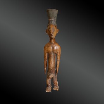 ANTHROPOMOPRHE STATUETTE Beli Culture Mangbetu, Demokratische Republik Kongo Erste Hälfte des 20. Jahrhunderts