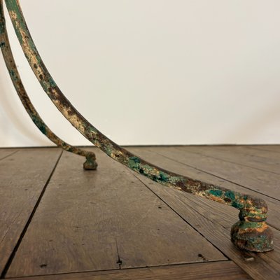 19th-century riveted wrought-iron table