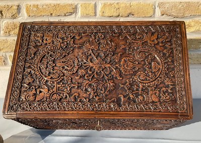 Scatola di legno di Santa Lucia del XIX secolo