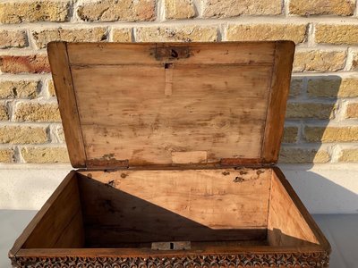 Scatola di legno di Santa Lucia del XIX secolo