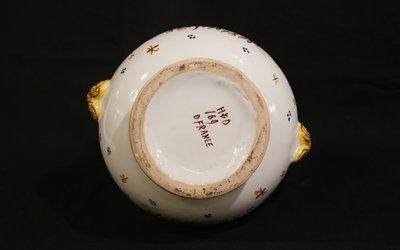 Desvres earthenware bottle