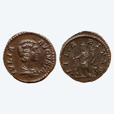 Julia Domna “HILARITAS with Children” Denarius — Certificate of Authenticity