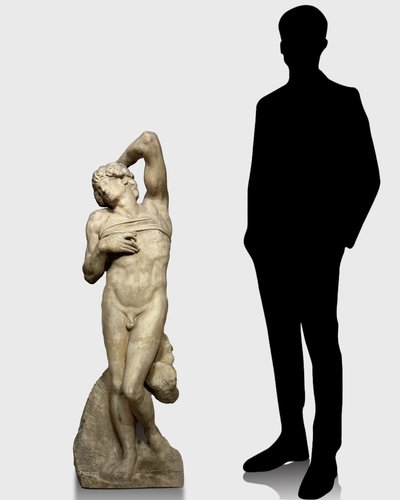 L'Esclave mourant, épreuve en terre cuite, 110 cm