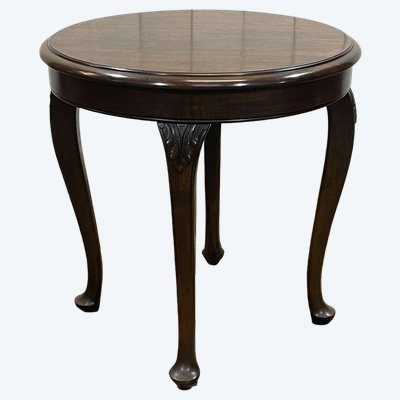 Englischer Guéridon aus Buche aus den 1950er Jahren