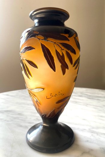 Vaso Gallé Art Nouveau Aux Olives