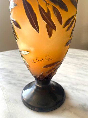 Vaso Gallé Art Nouveau Aux Olives