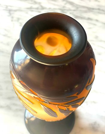Vaso Gallé Art Nouveau Aux Olives