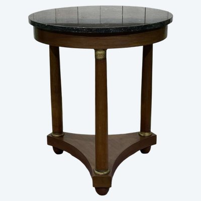 Empire-Sideboard aus den 1950er Jahren aus Mahagoni und schwarzem Marmor